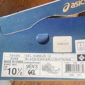 Asics Gel-Nimbus 12 Men's Shoes - Black, Caviar, Lightning